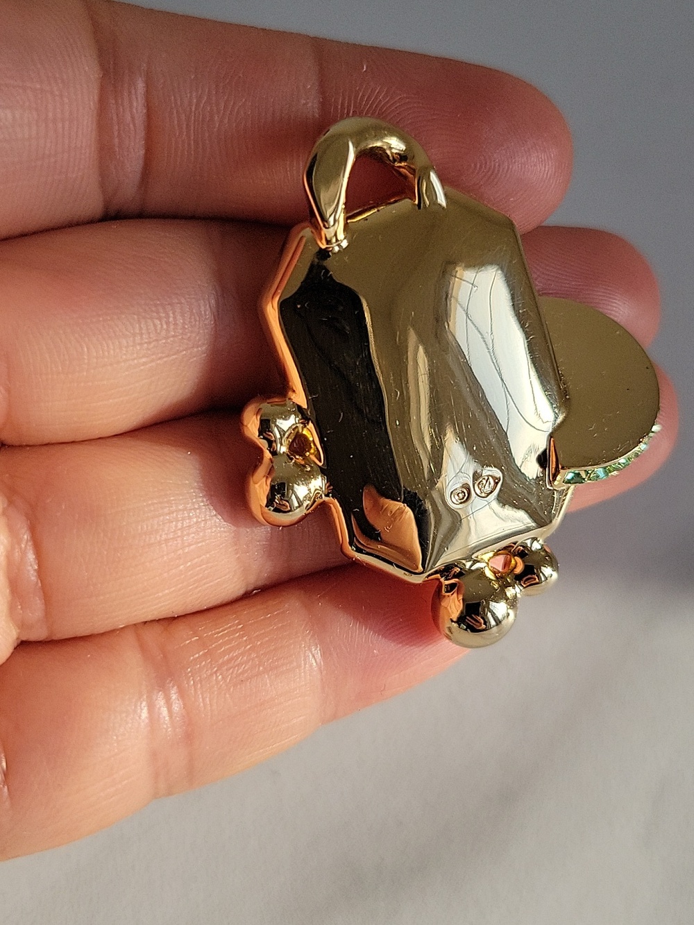 Swarovski Large Gold-Tone Fruit Pendant - Picture 7 of 11